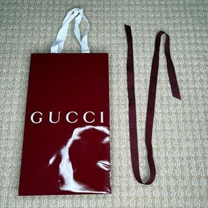 Authentic Gucci Shopping Bag and Ribbon